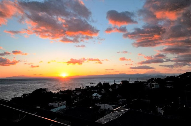 海見え！富士山・相模湾を臨む　3LDK＋S＋WICの展望