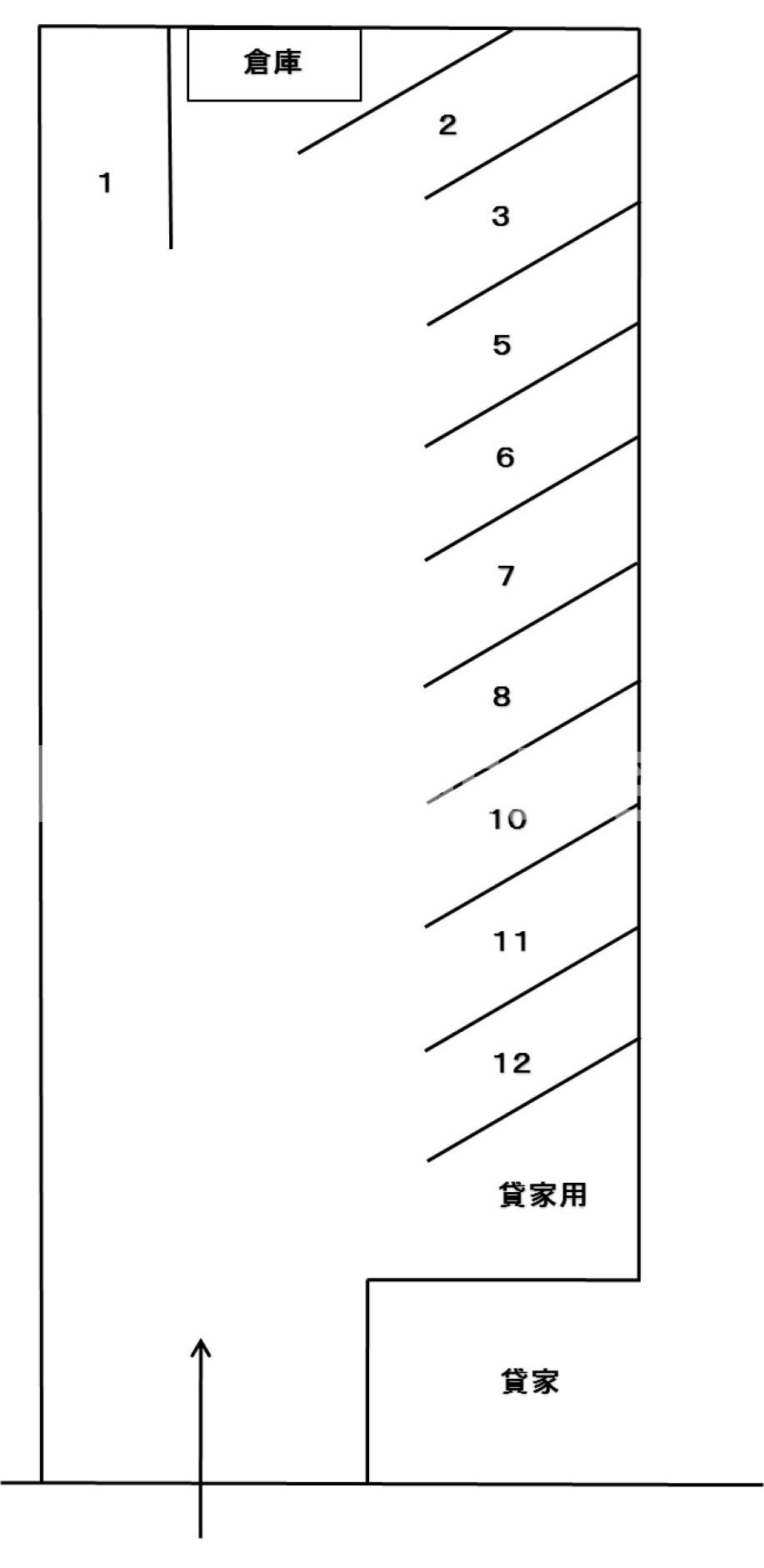上田駐車場の区画図