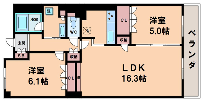 【間取り】 | エル・セレーノ上本町レジデンス
