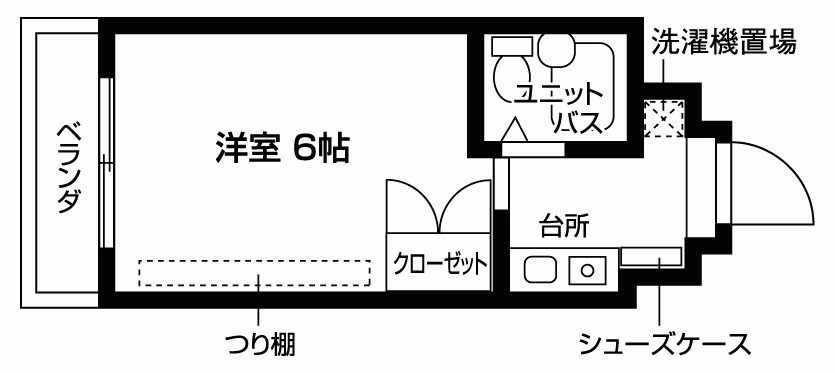 アネックスパルマの間取り|代表的な間取りです。
