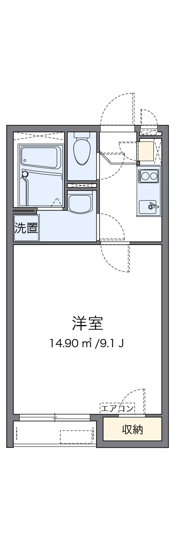 【間取り】 | クレイノピノワール三津屋北