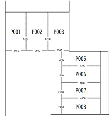 【区画図】 | 出洲港U月極駐車場