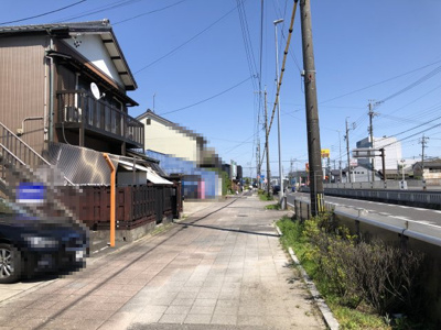 【前面道路含む現地写真】 | 岡崎市根石町土地