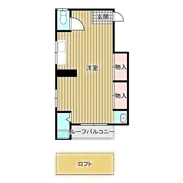堺市堺区今池町６丁のテラスの間取り