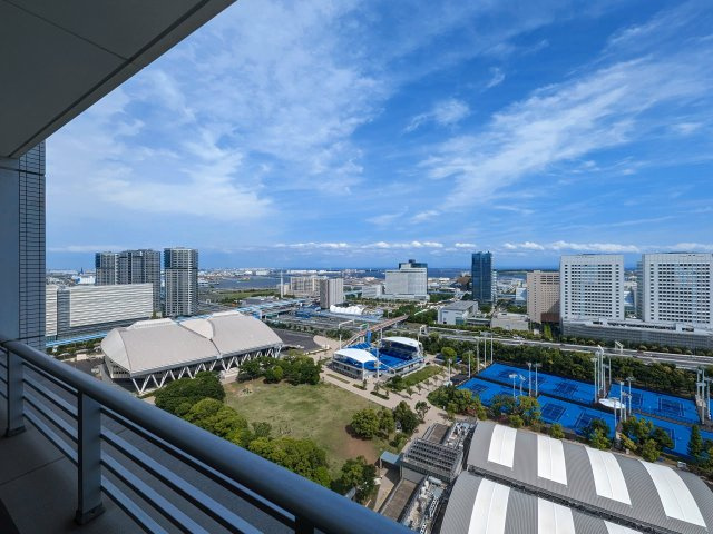 ブリリア有明スカイタワーの展望|バルコニーから東方向の眺望