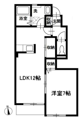 ブリーズ東海神Cの間取り