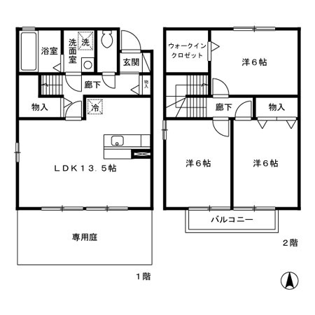 ウィル・ボナールCの間取り