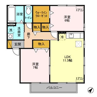 【間取り】 | グランドゥール　Ⅱ(ABC)