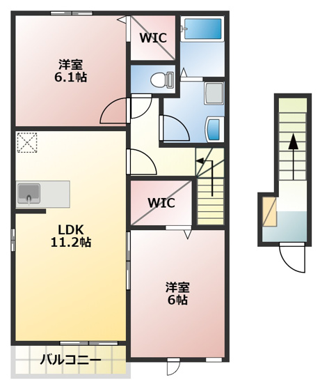 【間取り】 | クラールブリーゼB棟
