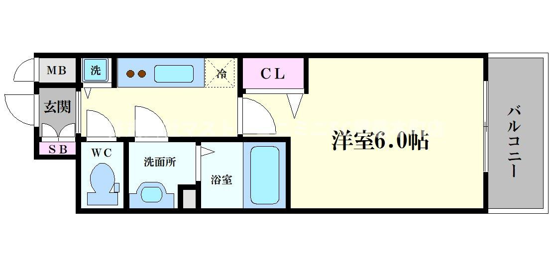 プレサンス梅田東アルファの間取り