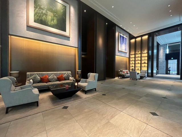 ググランドメゾン新梅田タワーTHE CLUB RESIDENCEのロビー|清潔なロビーです