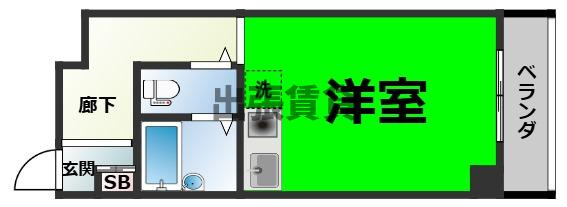 仲介手数料0円！チサンマンション錦第2の間取り
