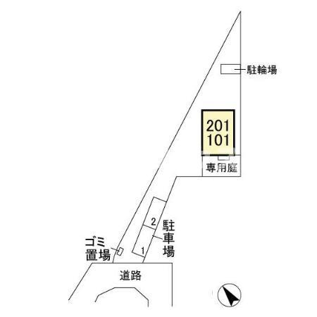 ネオハイツサギヌマ　Aの区画図