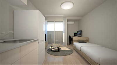 【内装】 | SEASIDE BELLELEAD | 家具配置イメージ、実際には家具の配置はありません。