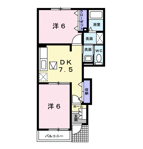 101号室間取り