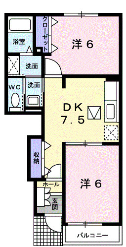 102号室間取り