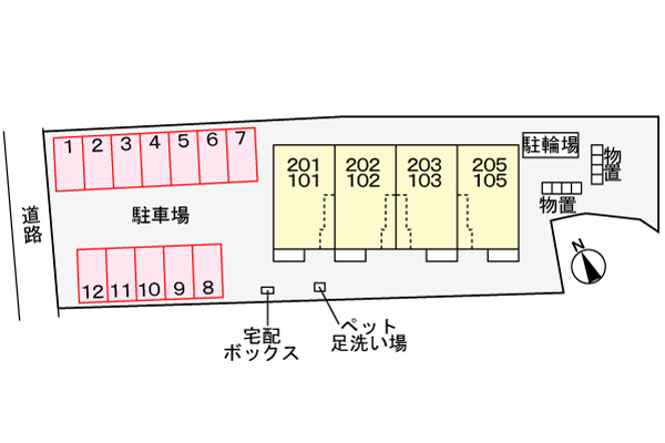 アンドゥトロワの区画図