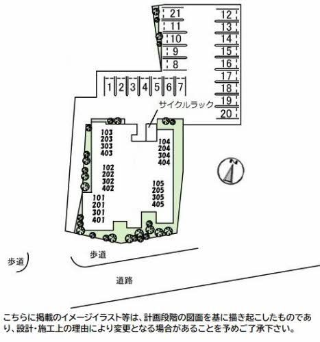 熊本市中央区琴平本町の賃貸マンションの区画図