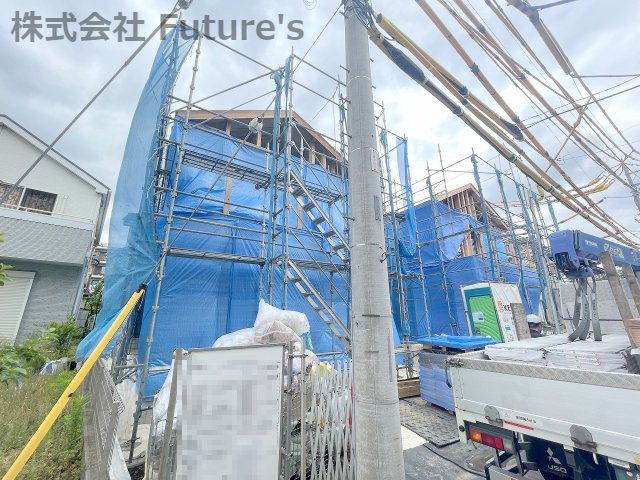 三郷市早稲田4丁目　新築戸建　全2棟　1号棟の外観|現地の写真になります。