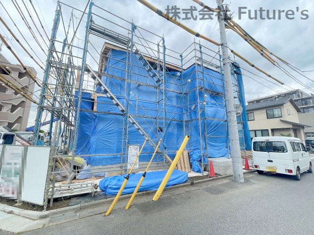 三郷市早稲田4丁目　新築戸建　全2棟　1号棟の外観|現地の写真になります。