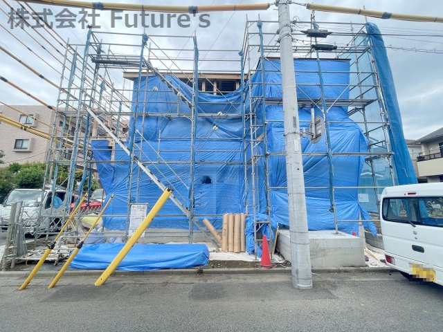 三郷市早稲田4丁目　新築戸建　全2棟　1号棟の外観|現地の写真になります。