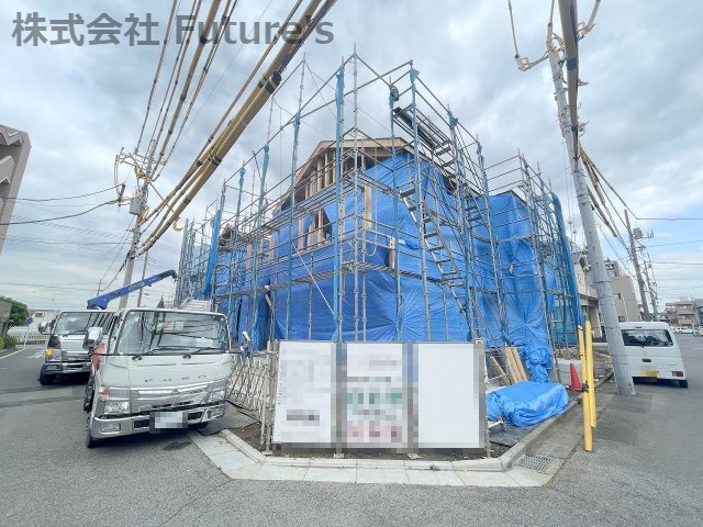 三郷市早稲田4丁目　新築戸建　全2棟　1号棟の外観|現地の写真になります。