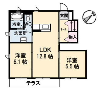 【間取り】 |  コスモコート 