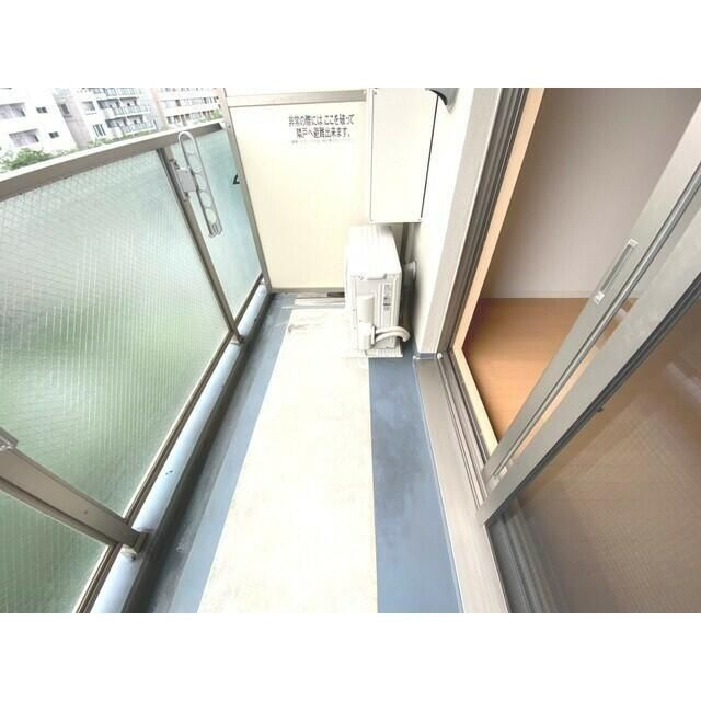 ムエット菊川のバルコニー
