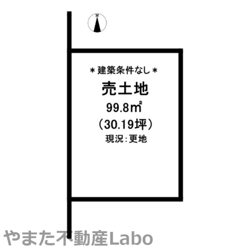三本松二丁目土地の土地図