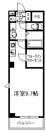 大阪市中央区安堂寺町２丁目の賃貸マンションの間取り