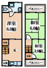 南津の辺町貸家の画像