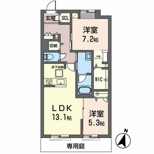 オカバ姫路岡町シャーメゾンの間取り