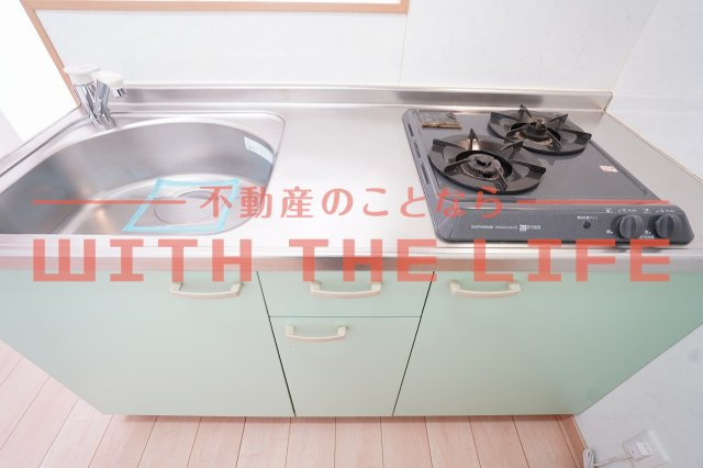 グリーンキャッスル【10,000円キャッシュバック対象物件】のキッチン|お料理しやすいキッチンです