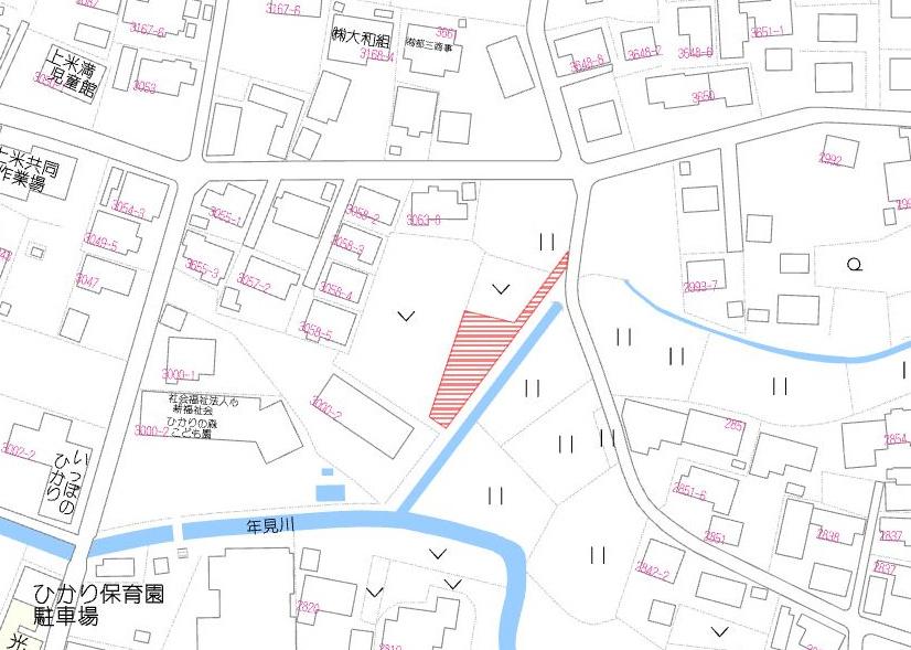 北諸県郡三股町大字樺山の売地の土地図