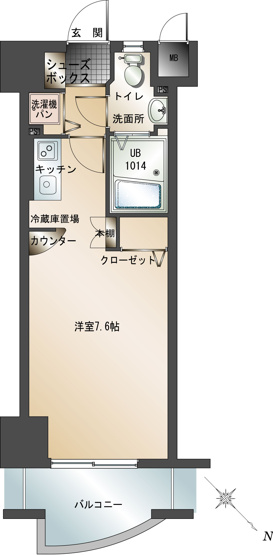 【間取り】 | エンクレスト天神東