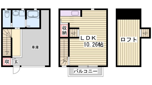パロスGT塩屋の間取り