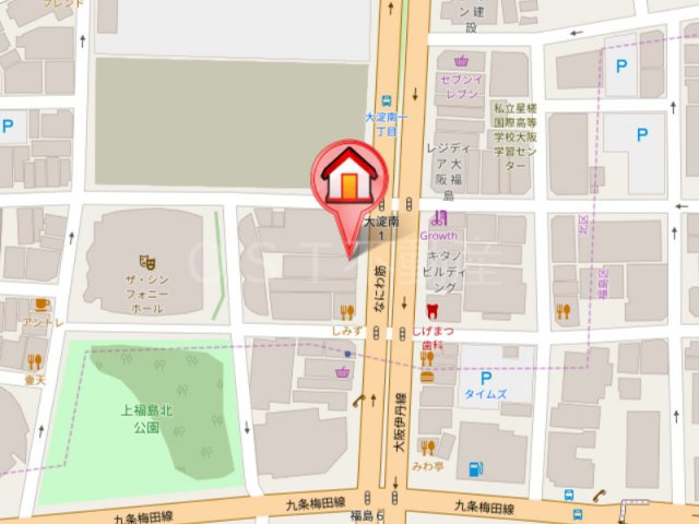 グランドメゾン新梅田タワーの地図