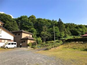 売地　笠間市笠間の前面道路含む現地写真|前面道路含む現地写真です