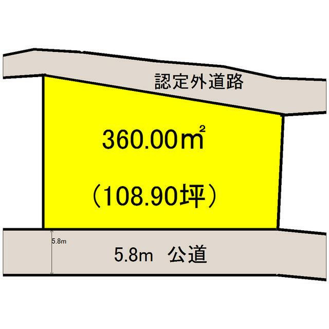 売地　水戸市開江町の区画図