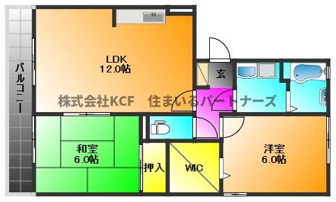 ペイサージュ上津の間取り
