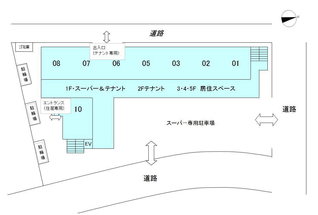 大津市南郷２丁目の店舗事務所の間取り