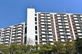 北緑丘第四住宅　18号棟の外観