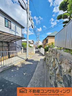 【前面道路含む現地写真】 | 神戸市灘区城の下通1丁目　新築戸建　1号地