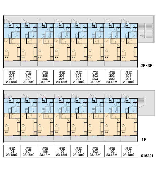 レオパレス不動塚Ⅱの区画図|画像3