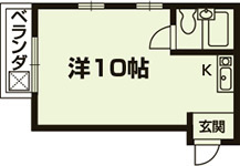 新町シャルム春奈の間取り|代表的な間取です