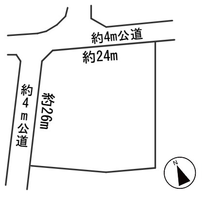 ６２８５９　岐阜市一日市場土地の区画図