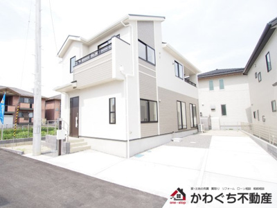 【外観】 | Blooming　Garden　町庭坂新町　2号棟 | 奥羽本線【庭坂】駅まで徒歩8分！庭坂小学校、吾妻中学校エリアです◎