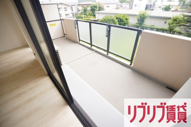 リーベスト西千葉のバルコニー