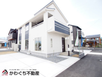 【外観】 | Blooming　Garden　町庭坂新町　4号棟 | 奥羽本線【庭坂】駅まで徒歩8分！庭坂小学校、吾妻中学校エリアです◎