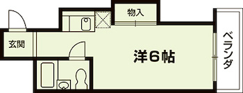 ヴィラ鈴木の間取り|代表的な間取りです